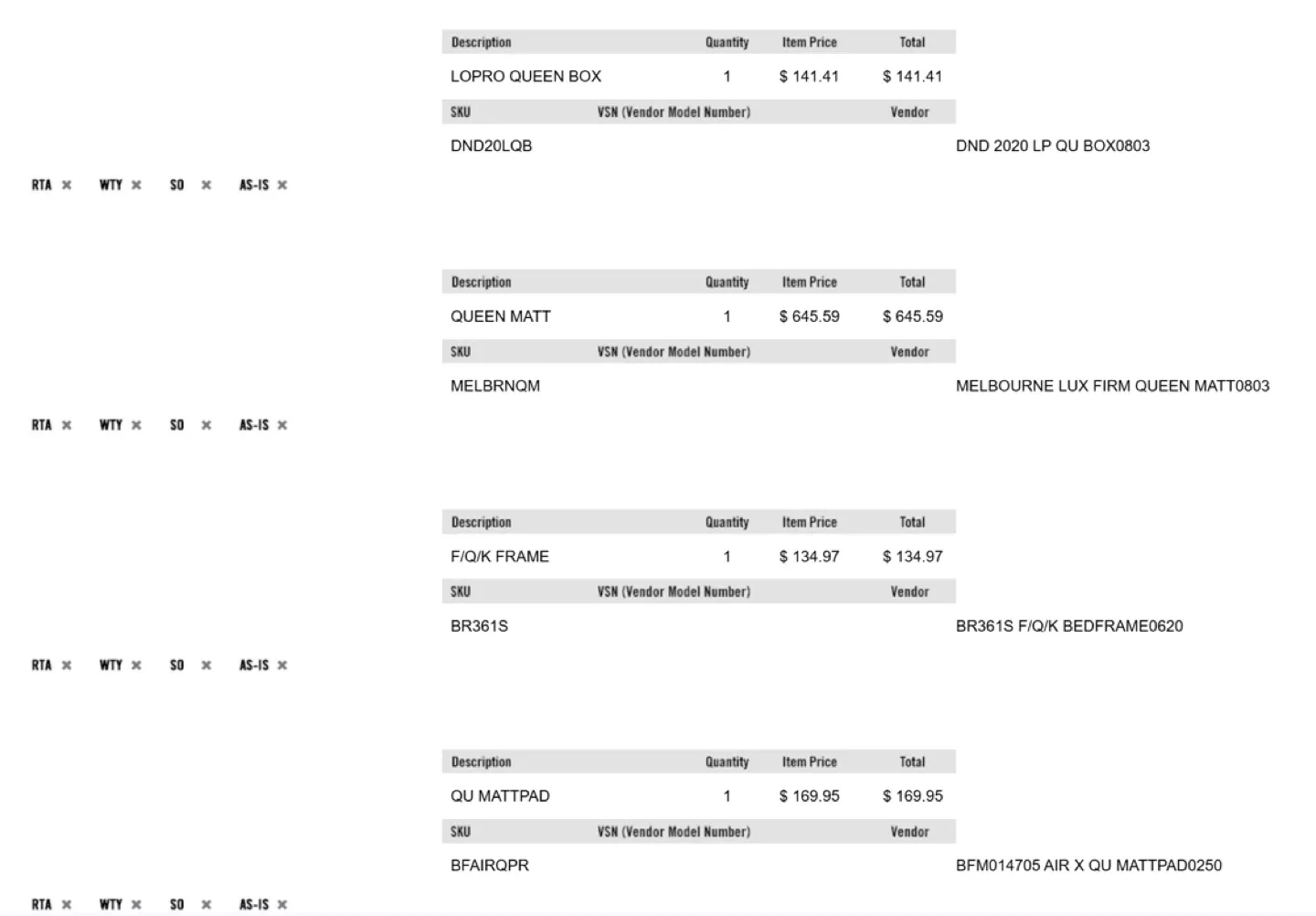 Queen Mattress & Box Spring & Frame & Protector Pad image indicator(6)