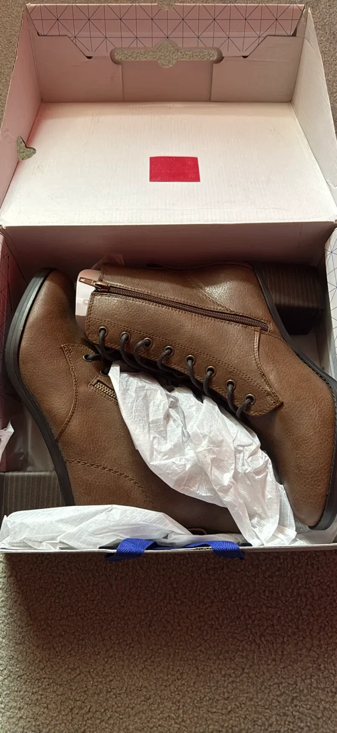 Call It Spring Heandra Brown Boots - Size 10