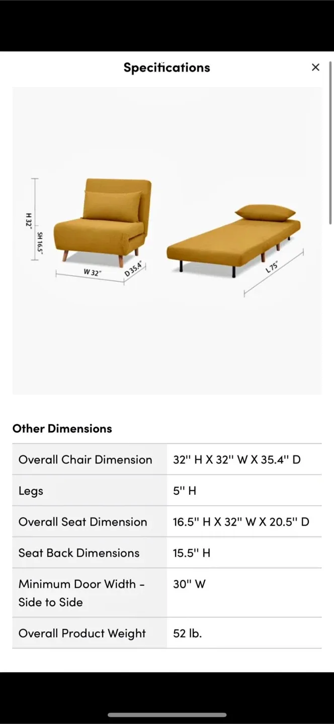 3 Yellow / mustard color chairs 2 of them fold out to  beds image indicator(5)