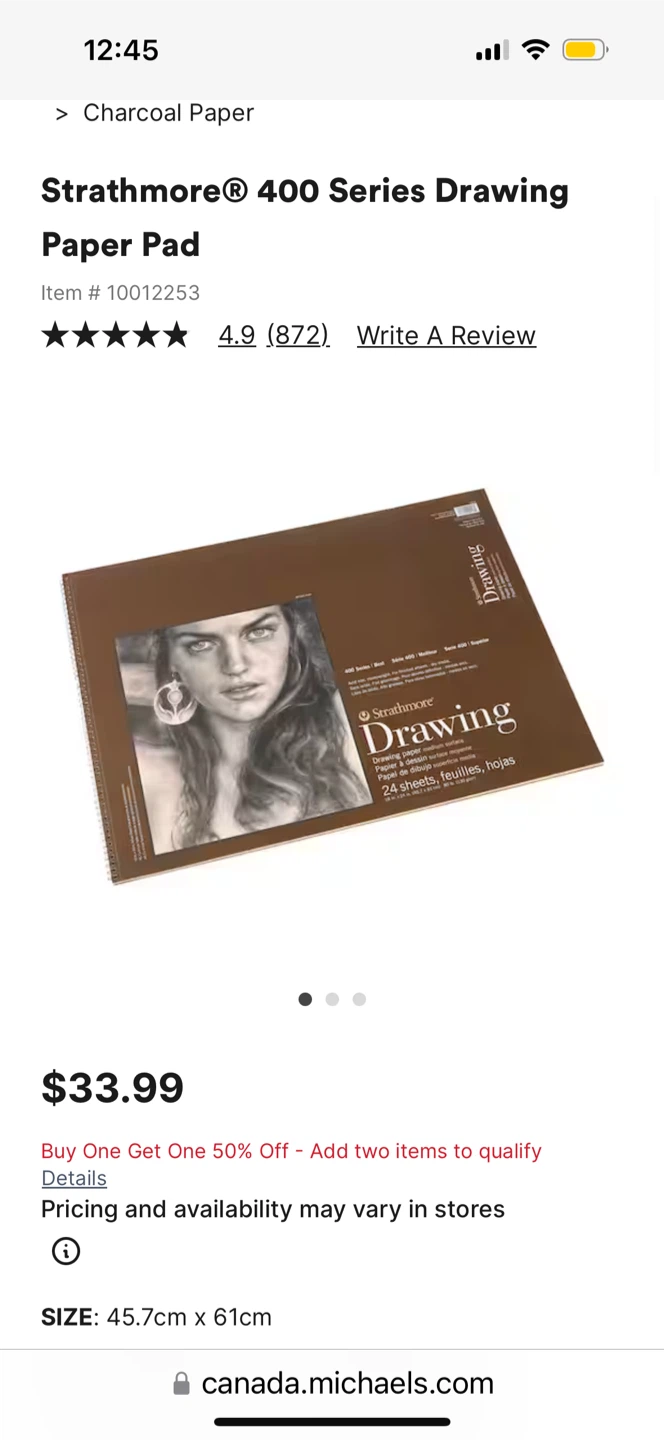 18x24” Drawing Paper Pad - Strathmore 400 Series - photo 2