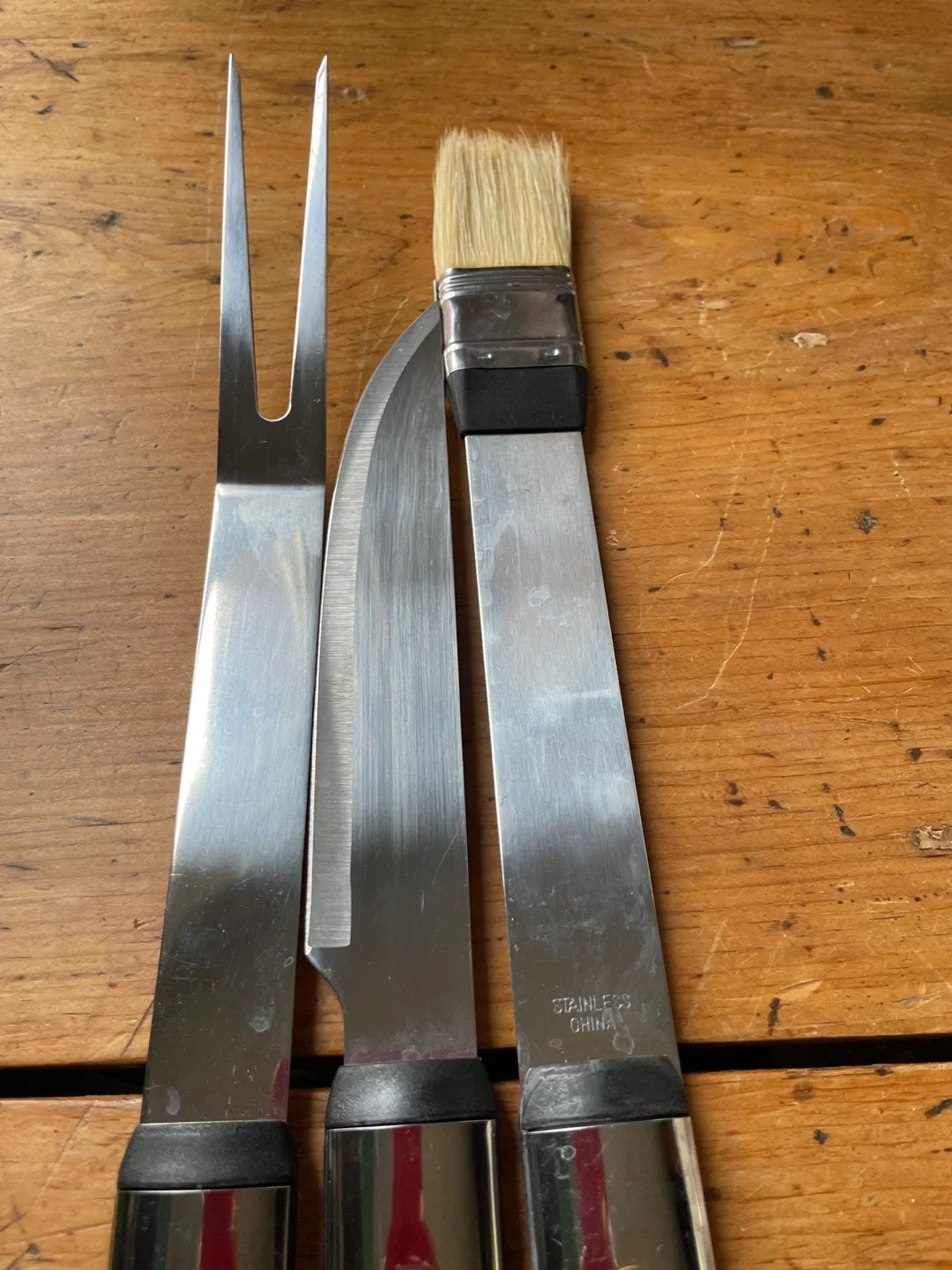 BBQ Tool Set - Fork, Knife, Brush & Skewers image indicator(2)