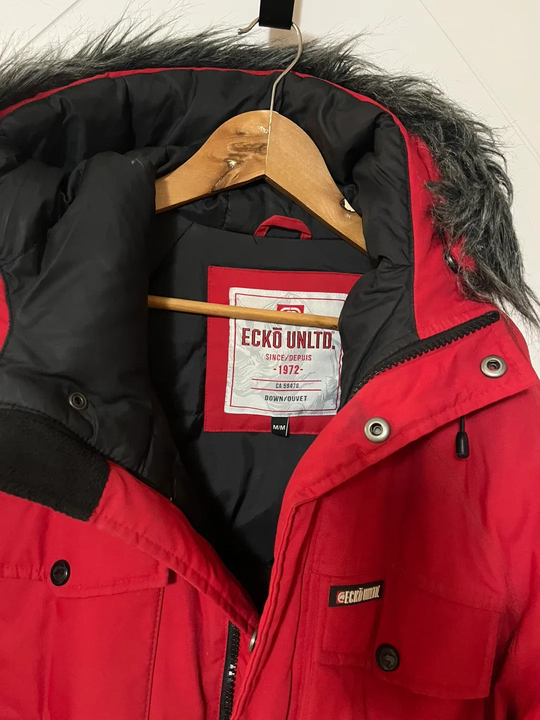 Ecko Unltd. Red Down/Duvet Jacket Men Size M image indicator(2)