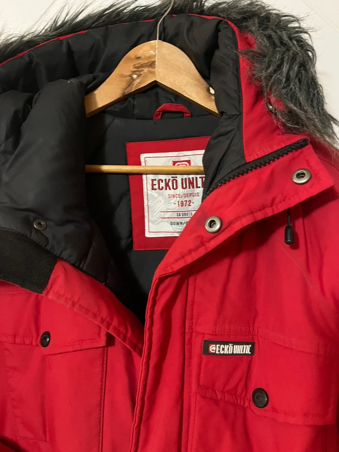 Ecko Unltd. Red Down/Duvet Jacket Men Size M image indicator(9)