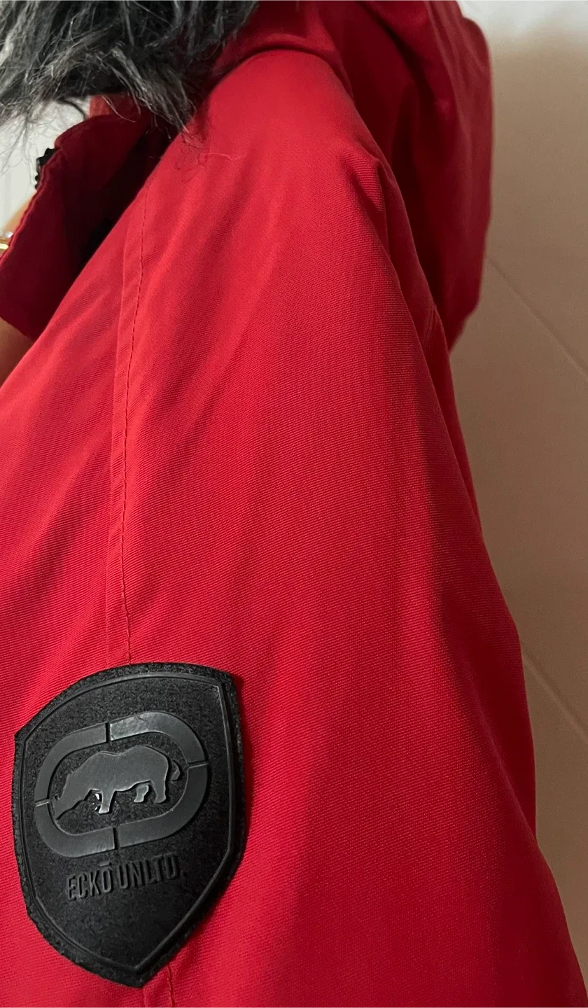 Ecko Unltd. Red Down/Duvet Jacket Men Size M image indicator(8)