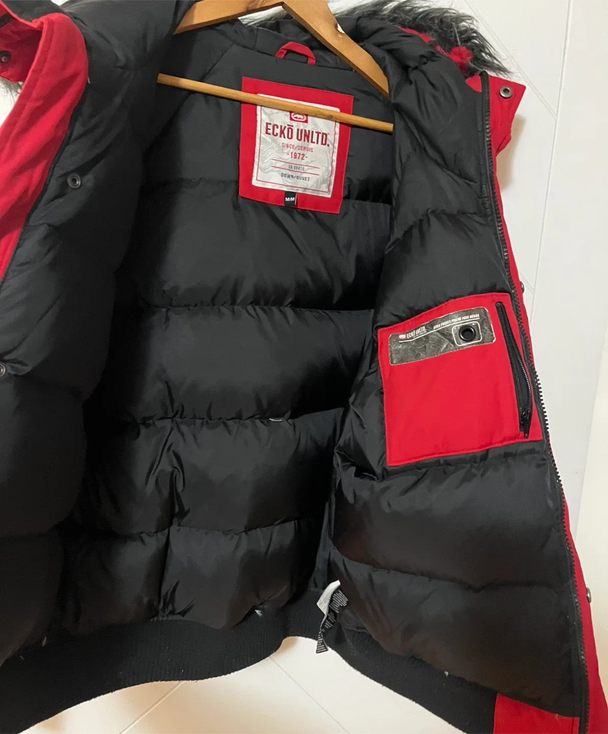 Ecko Unltd. Red Down/Duvet Jacket Men Size M image indicator(10)