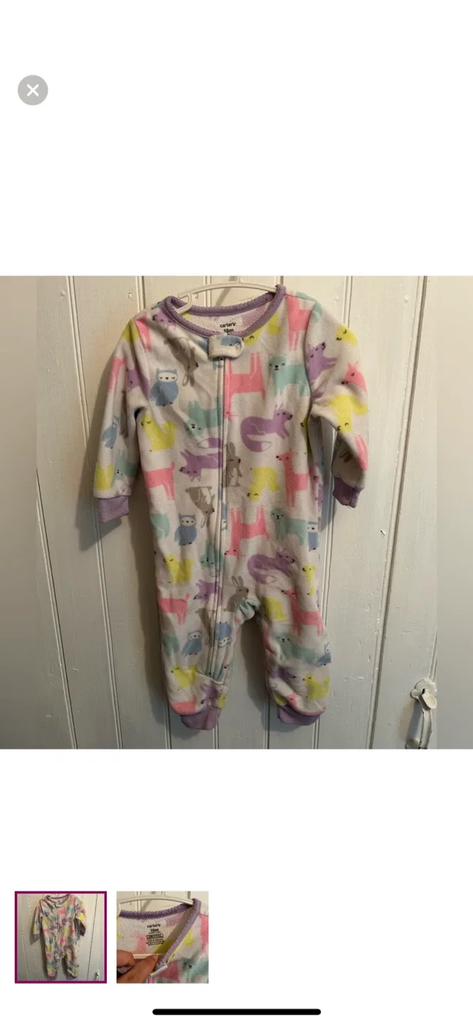 Carter's 18M Fleece Footed Pajamas