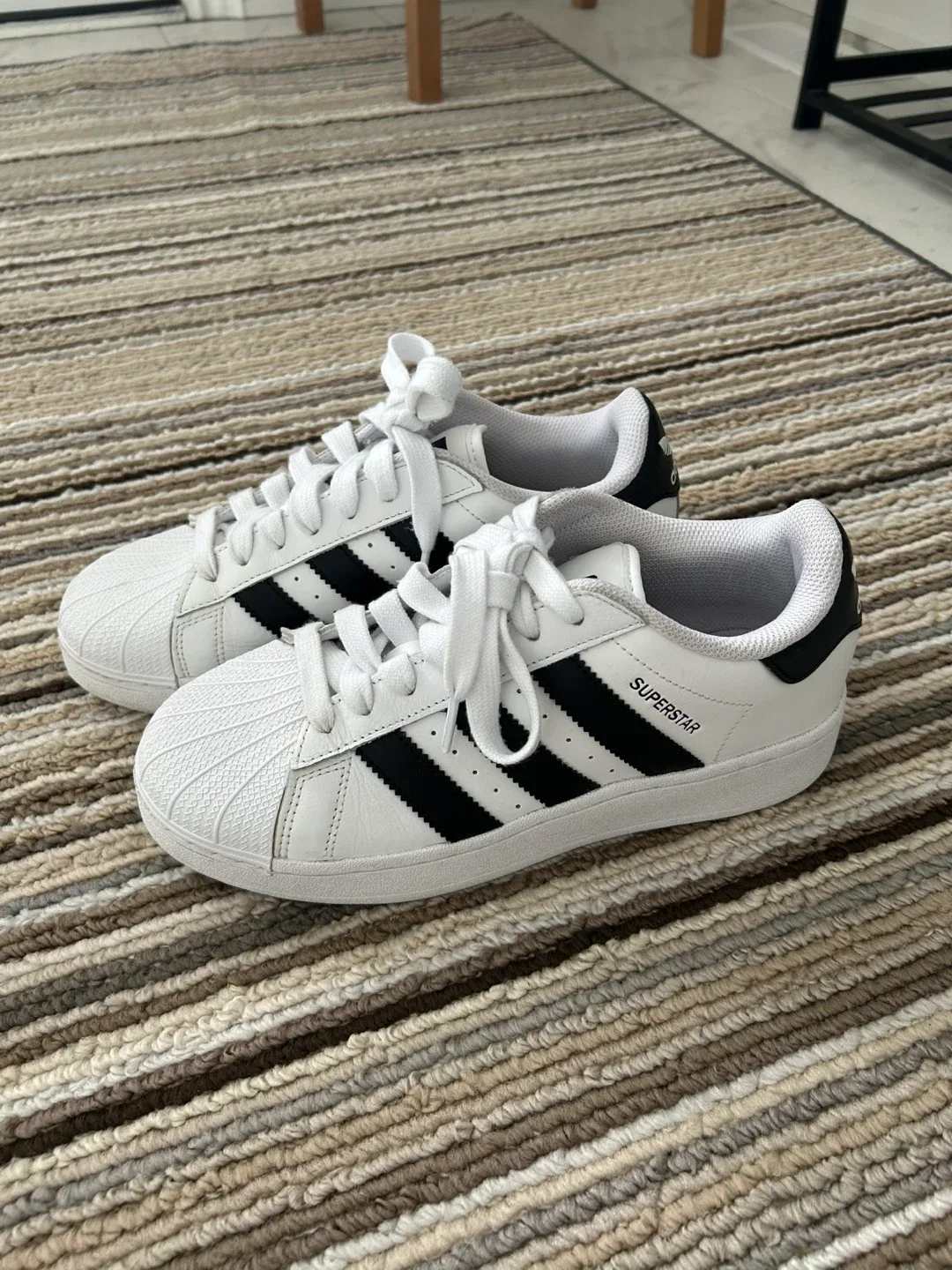 Adidas Superstar White Sneakers - Size 8.5 image indicator(3)