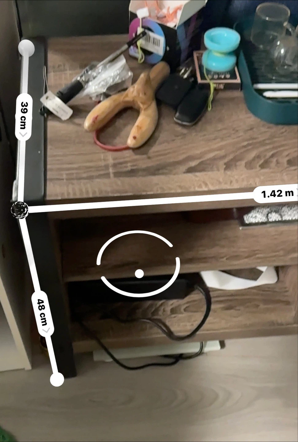 Wood TV Stand with Storage - photo 4
