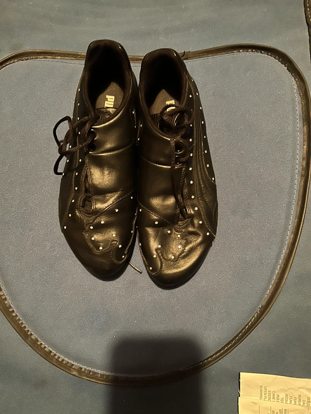 Puma Black Leather Shoes image indicator(5)