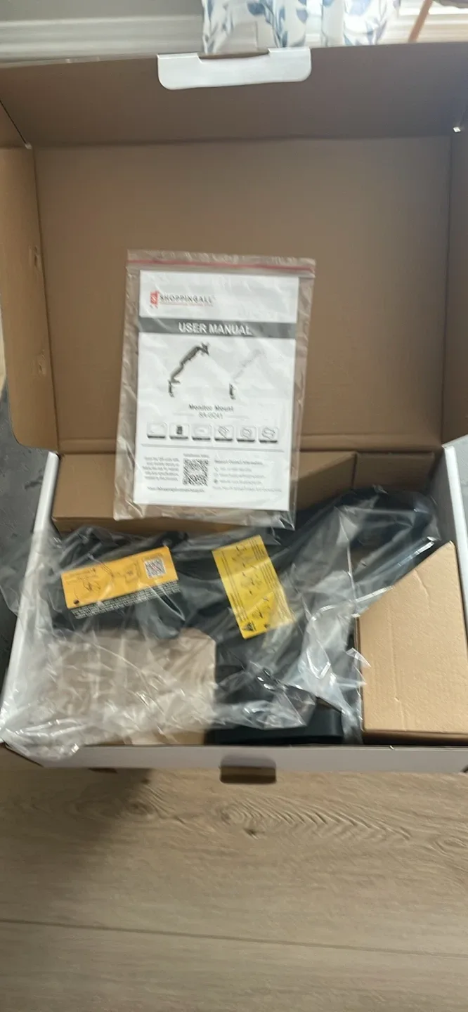 Black - Single Monitor Arm -3 available. image indicator(8)