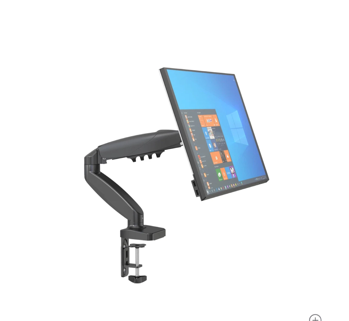 Black - Single Monitor Arm.