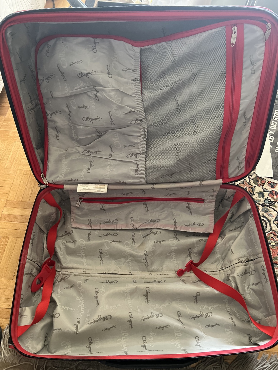 Olympia Rolling Suitcase - Black & Red-23” - photo 4