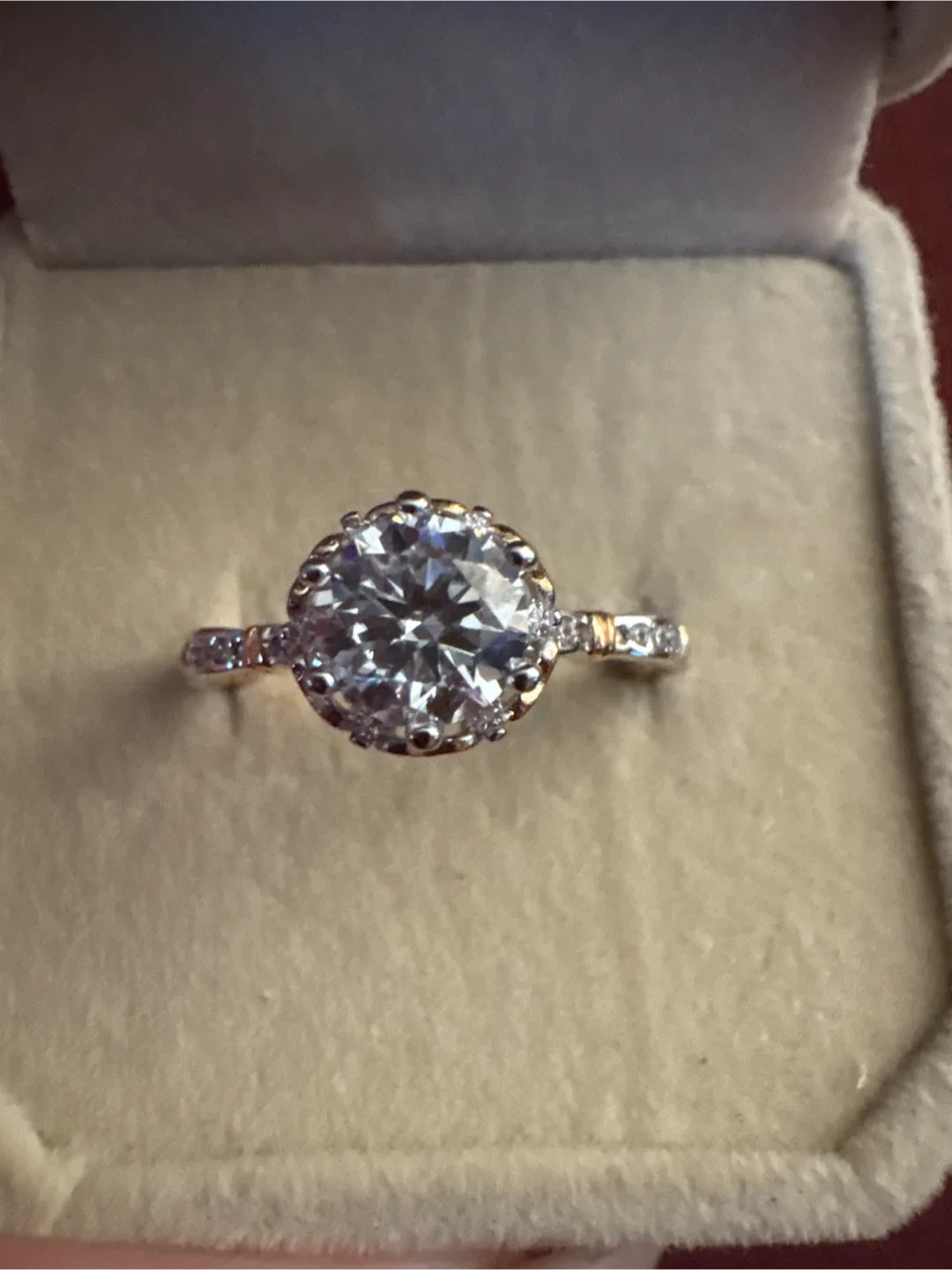 #Cleanout Genuine 2Carat Moissonite Diamond Engagement Ring image indicator(3)