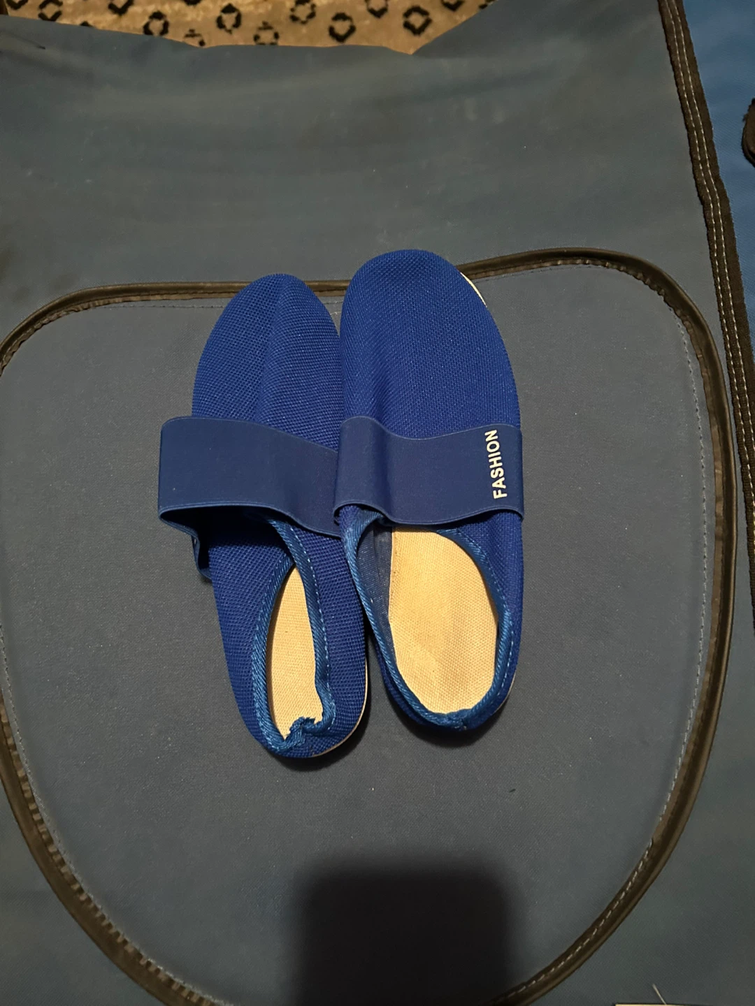 Blue "Fashion" Slip-On Shoes
