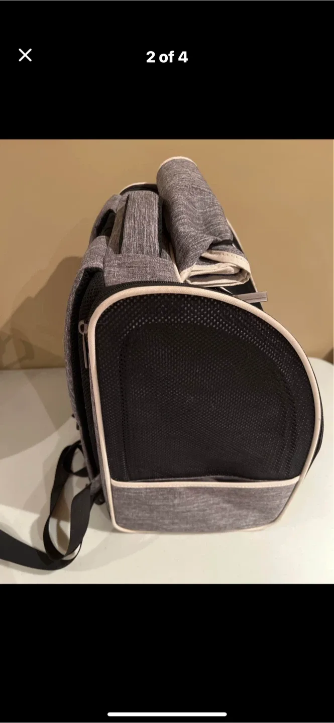 Texsens Pet Carrier Backpack - Grey image indicator(2)