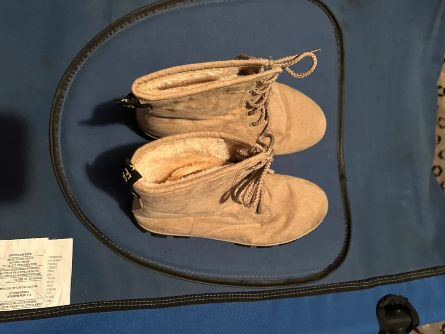 Fashon Tan Lace-Up Boots image indicator(3)