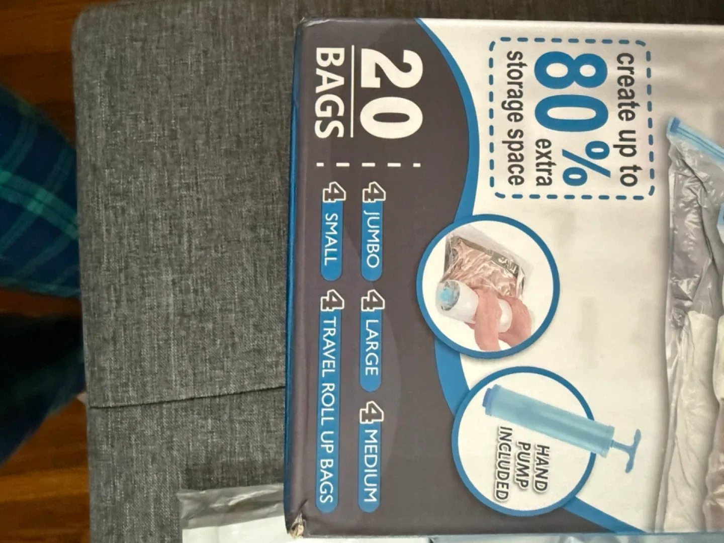 Cozy Essential Vacuum Storage Bags - 20 Bags image indicator(4)