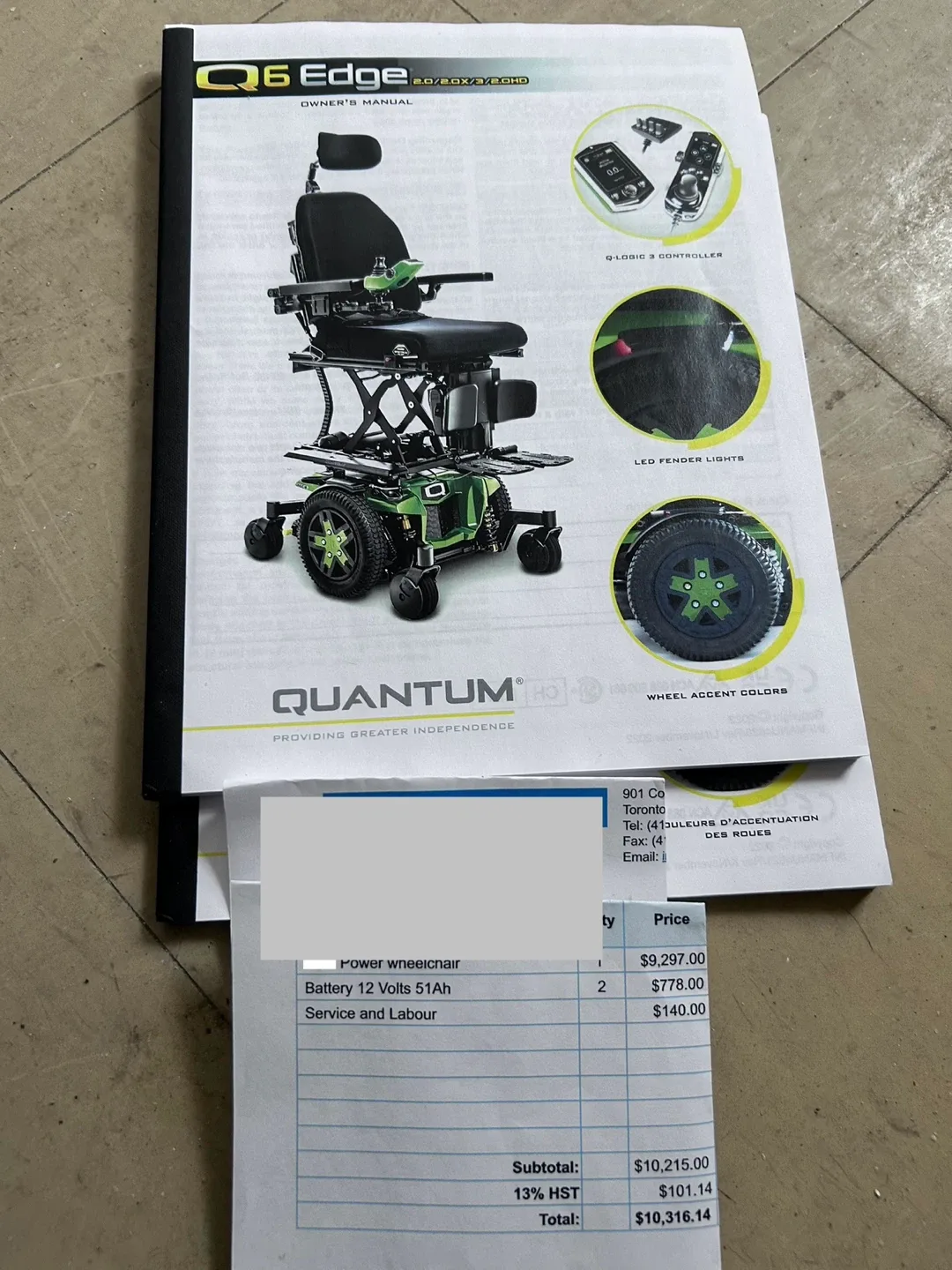 Quantum power chair Q6 edge image indicator(7)