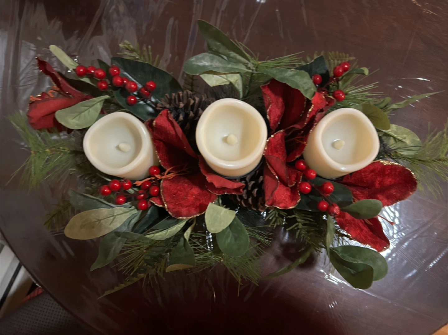 Holiday Candle Centerpiece