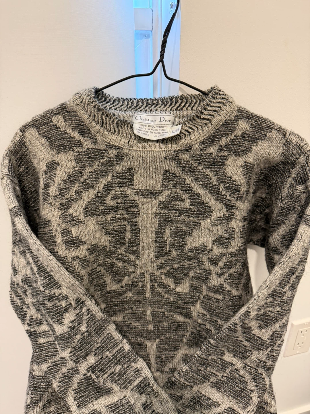 Christian Dior Vintage Wool Sweater - Size L/G - photo 3