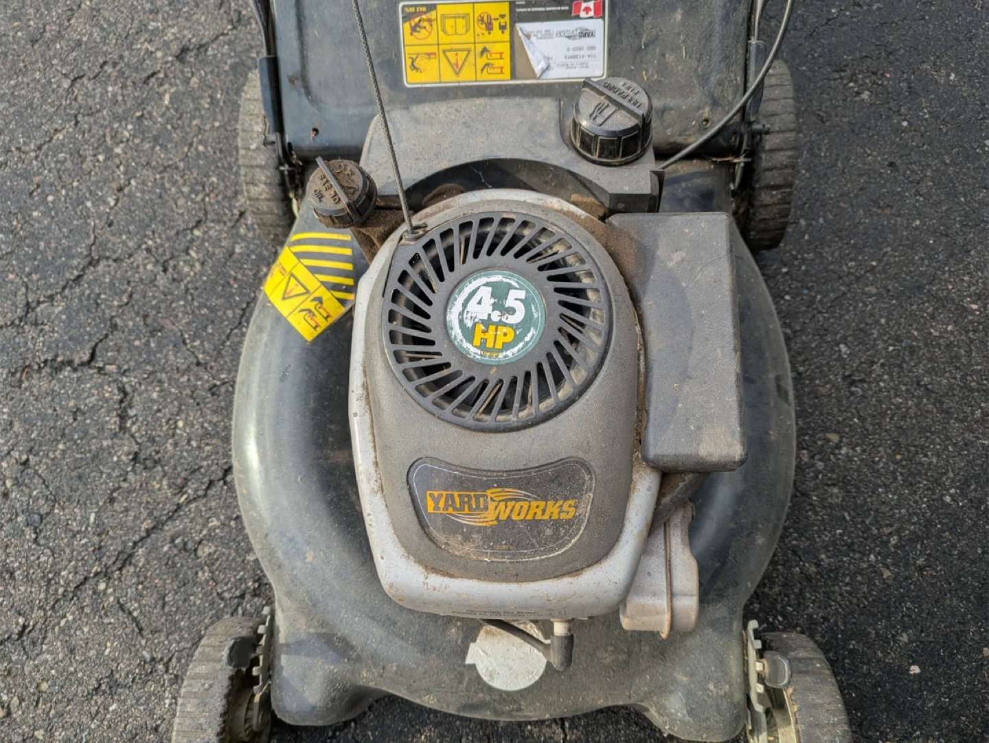 Yardworks 4.5 HP Lawn Mower - photo 2