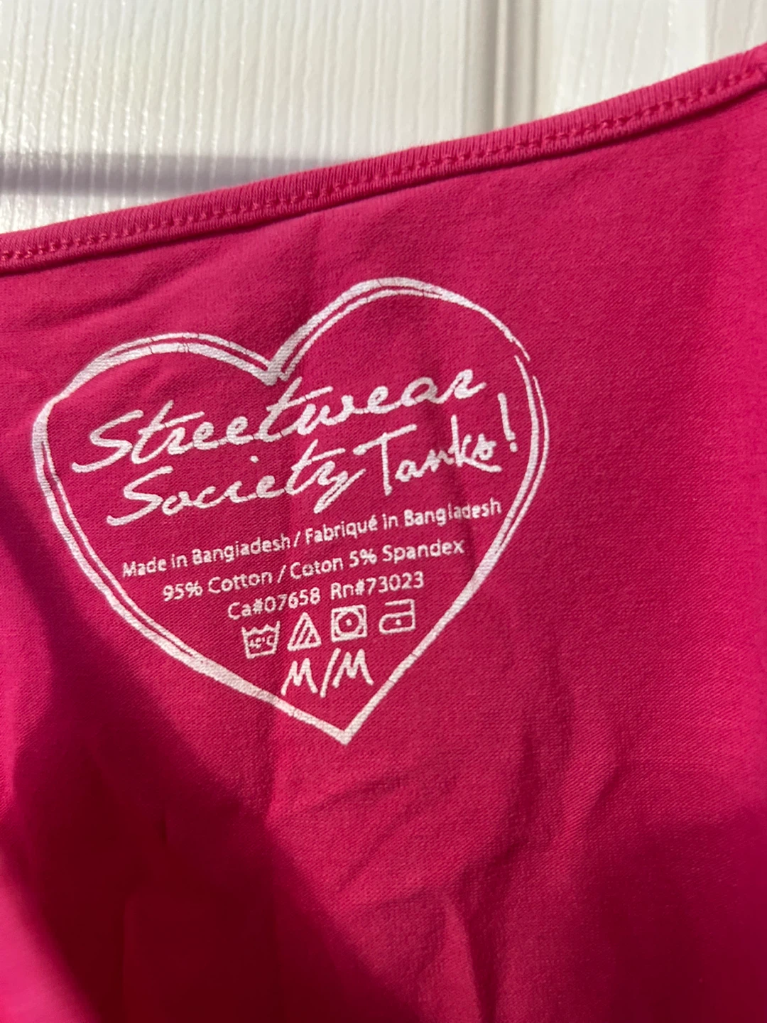 Streetwear Society Tanks! Pink Tank Top - M