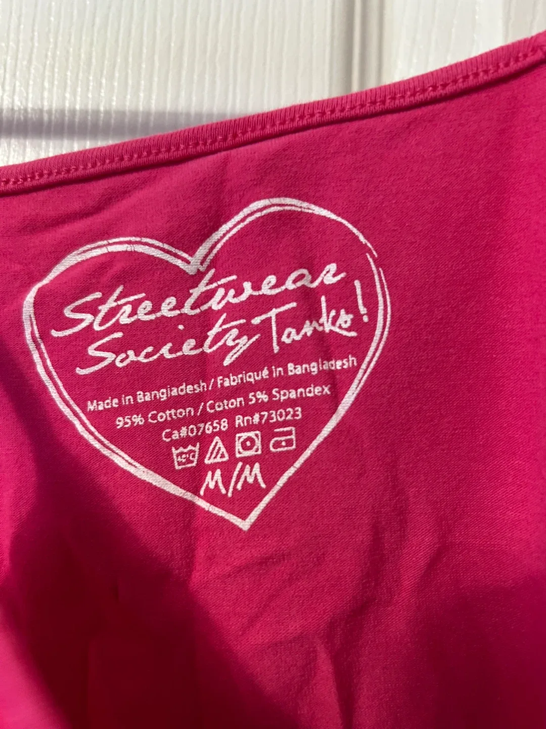 Streetwear Society Tanks! Pink Tank Top - M