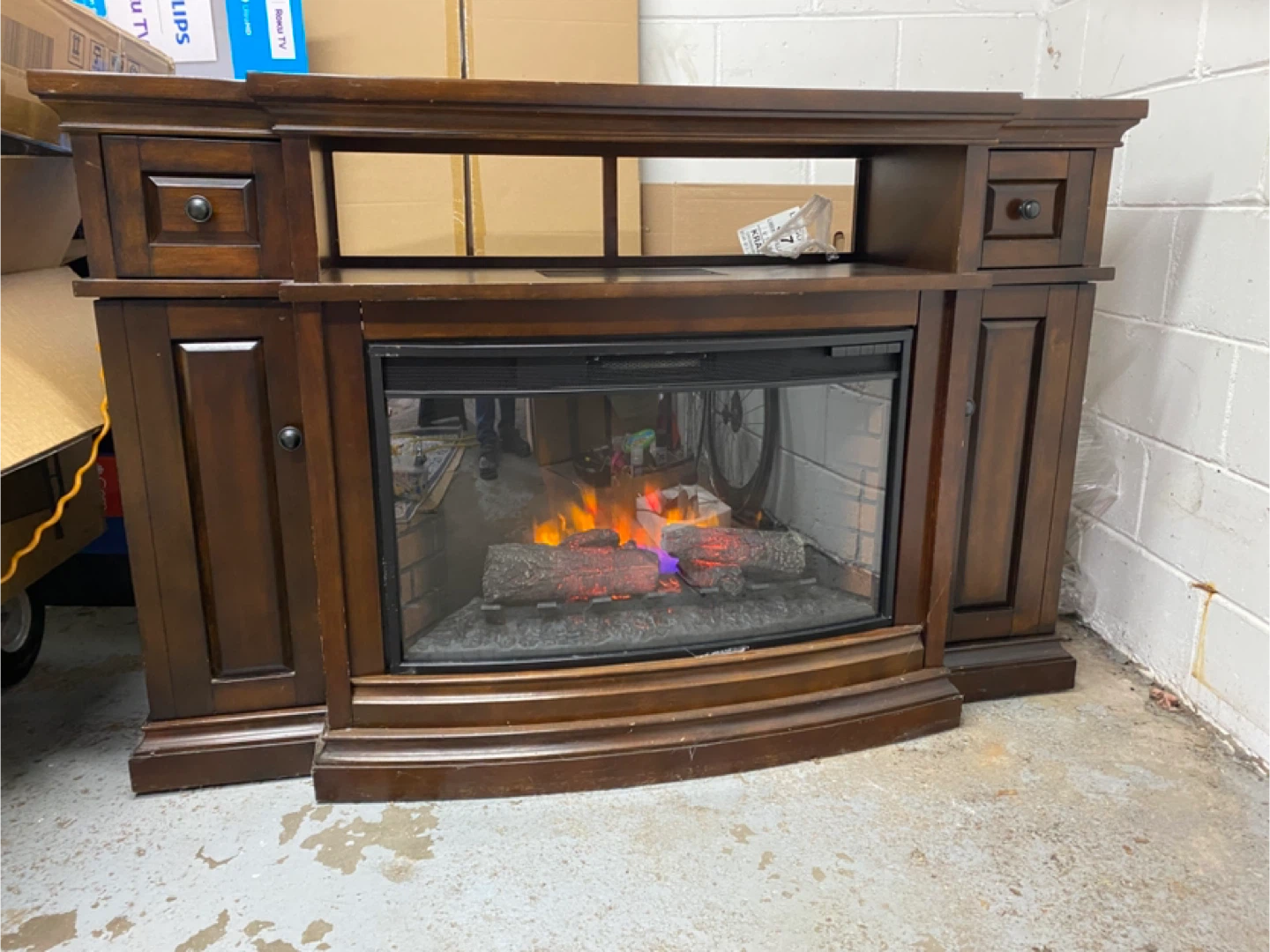 Electric Fireplace TV Stand