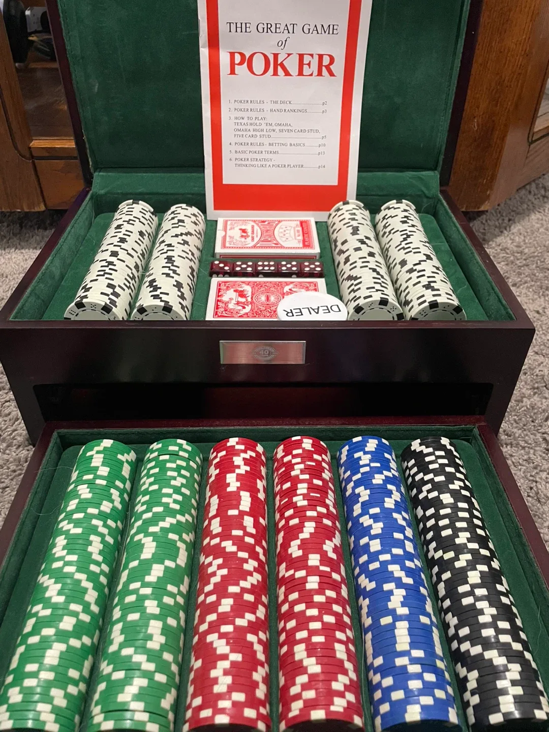 Poker Set with Case & Accessories