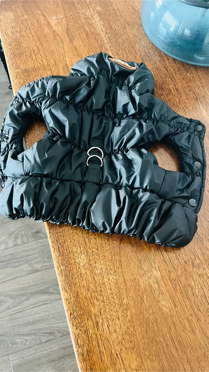 Black Padded Dog Coat #cleanout