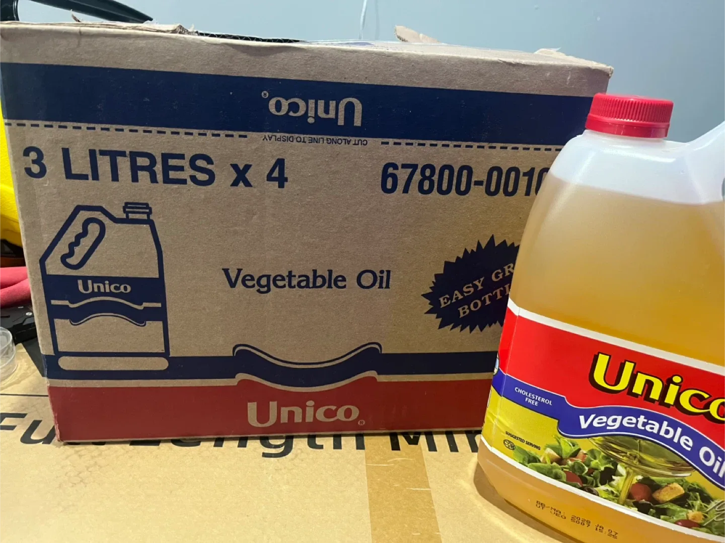 Unico Vegetable Oil - 3 Litres x 4