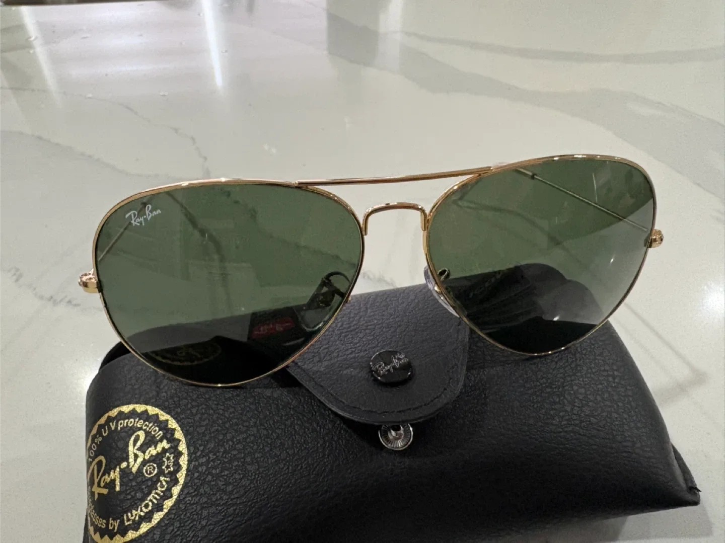 Ray-Ban Aviator Sunglasses - Gold Frame #cleanout image indicator(2)