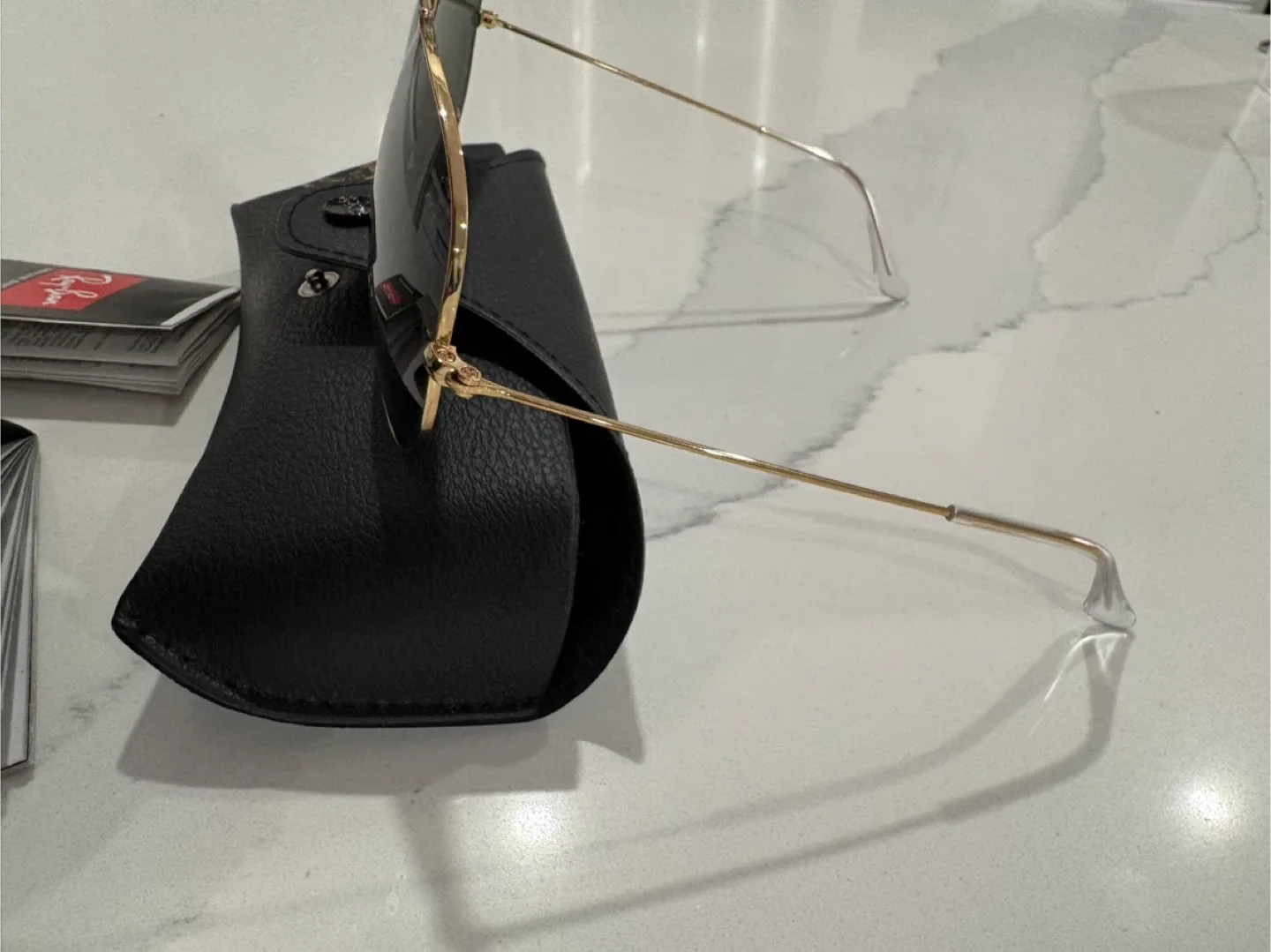 Ray-Ban Aviator Sunglasses - Gold Frame #cleanout image indicator(6)