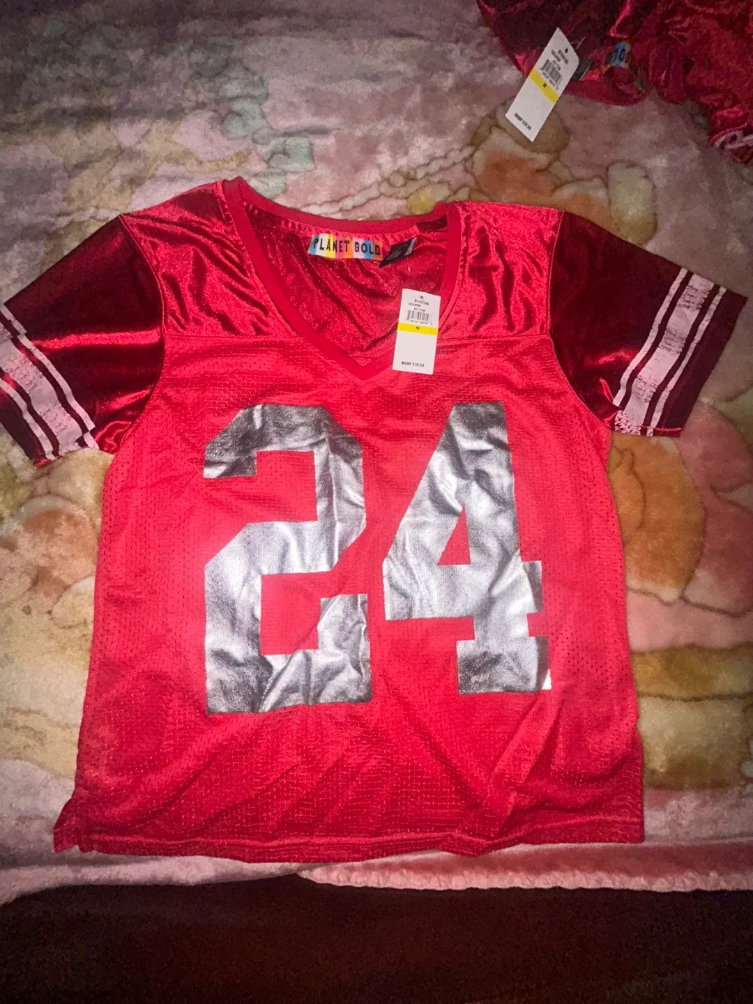 Planet Gold Red Jersey - Size M