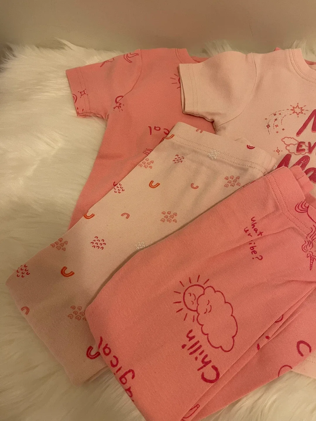 Carters Pink 'Make Everyday Magical' Pajama Set image indicator(3)