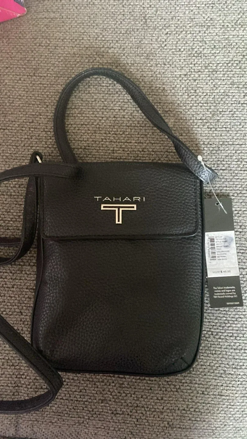 Tahari Black Crossbody Bag - New with Tags!