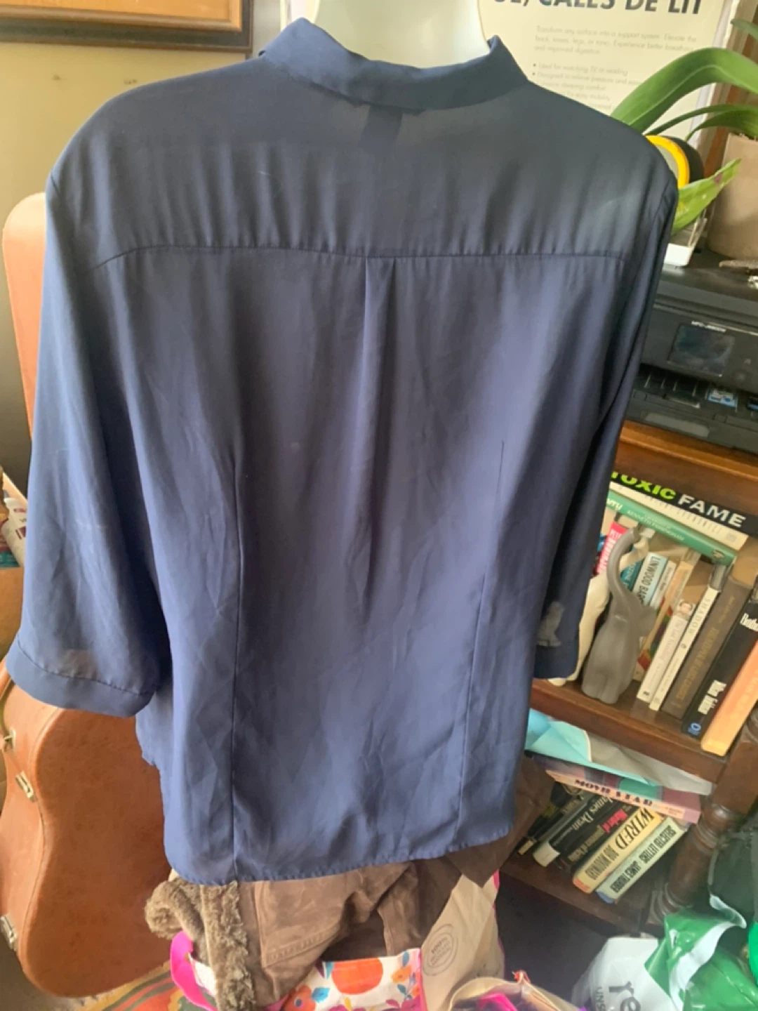 H&M Navy Blouse #CLEANOUT - photo 2