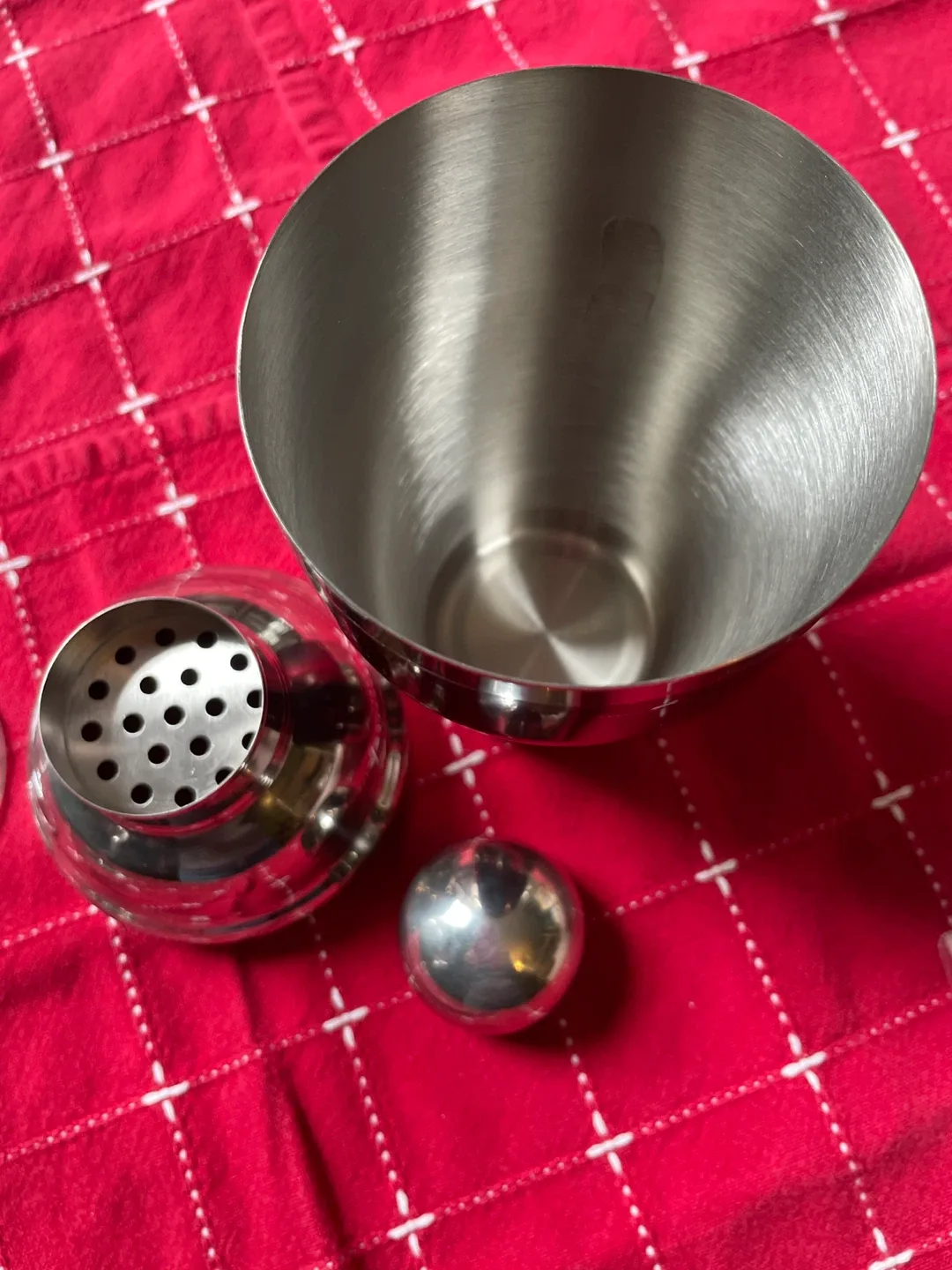 Cocktail Shaker Set with 2 Martini Glasses & New Picks #Cleanout image indicator(5)