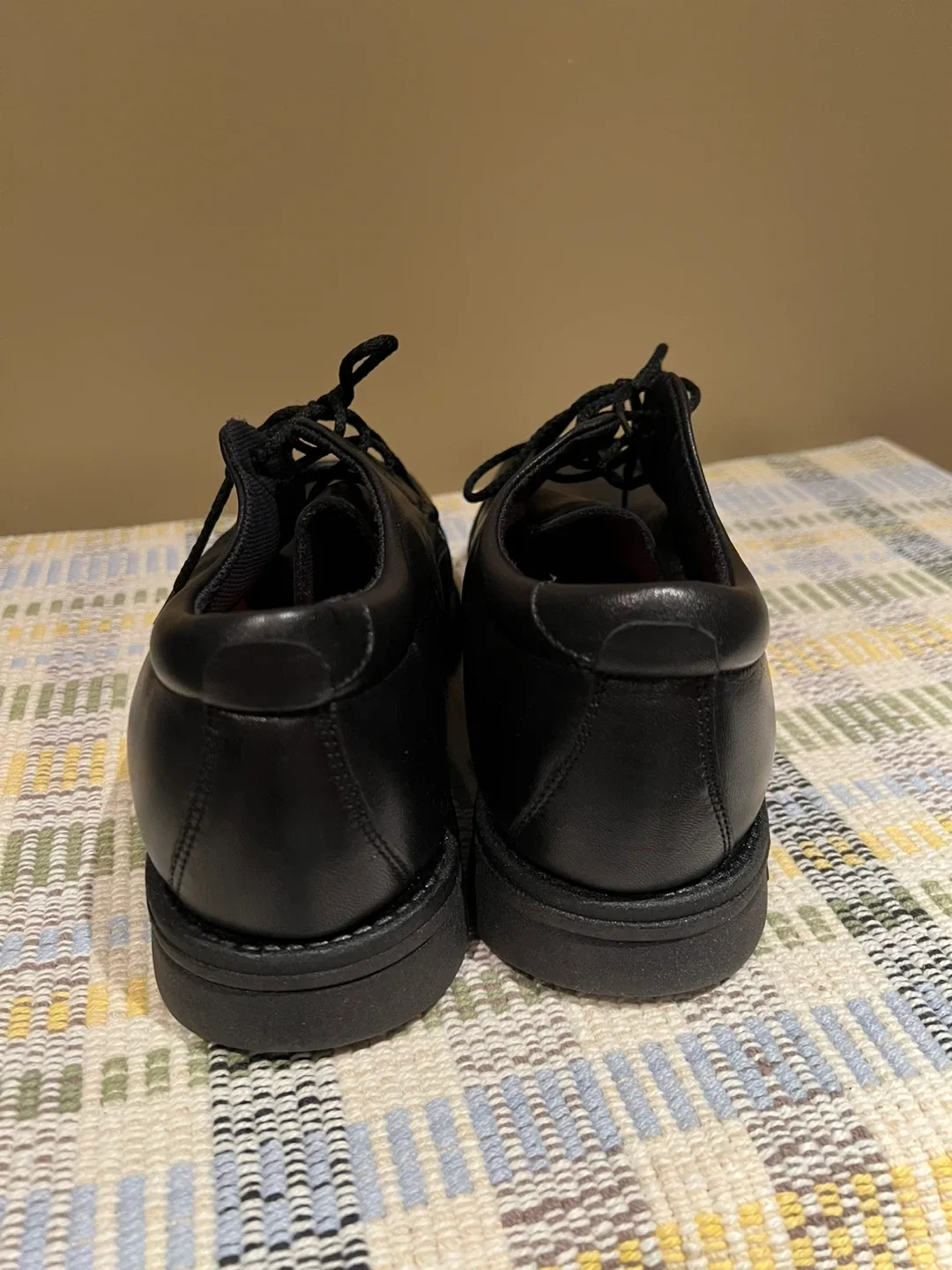 🆕 Men's Black Leather Shoes image indicator(2)