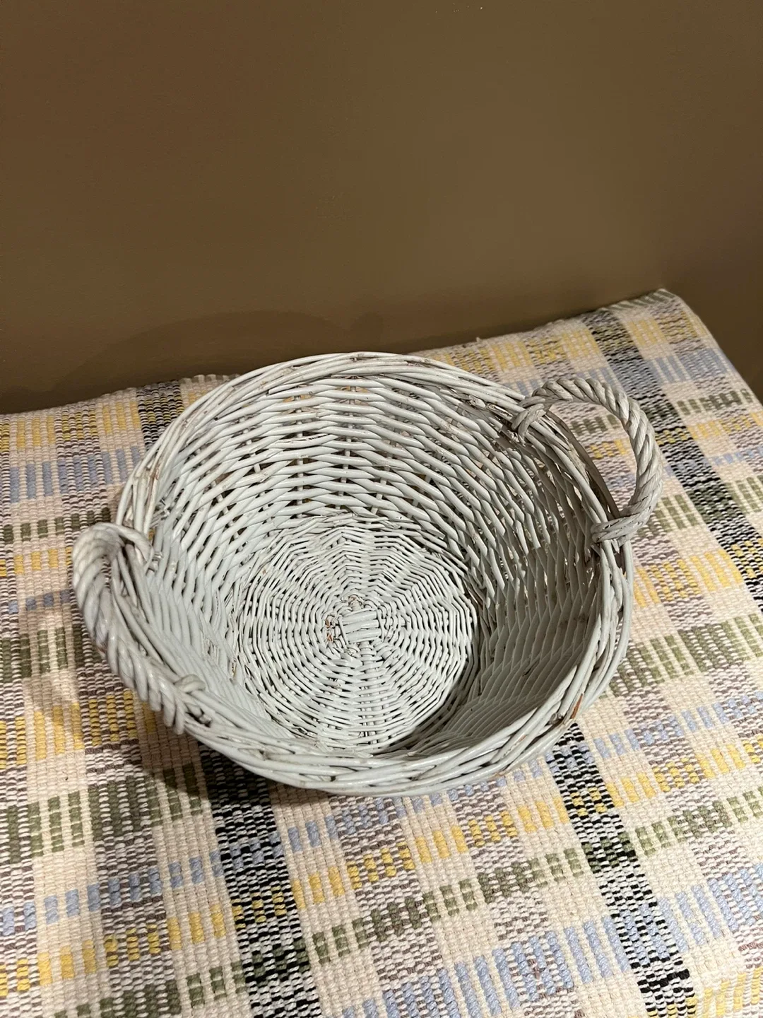 Wicker Basket - White
