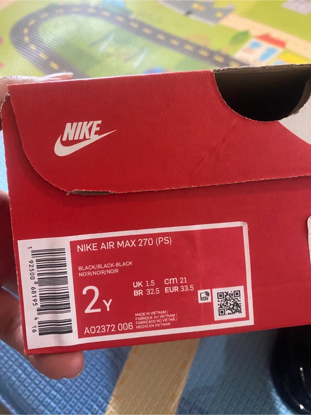 Nike Air Max 270 (PS) - Size 2Y - Black image indicator(5)