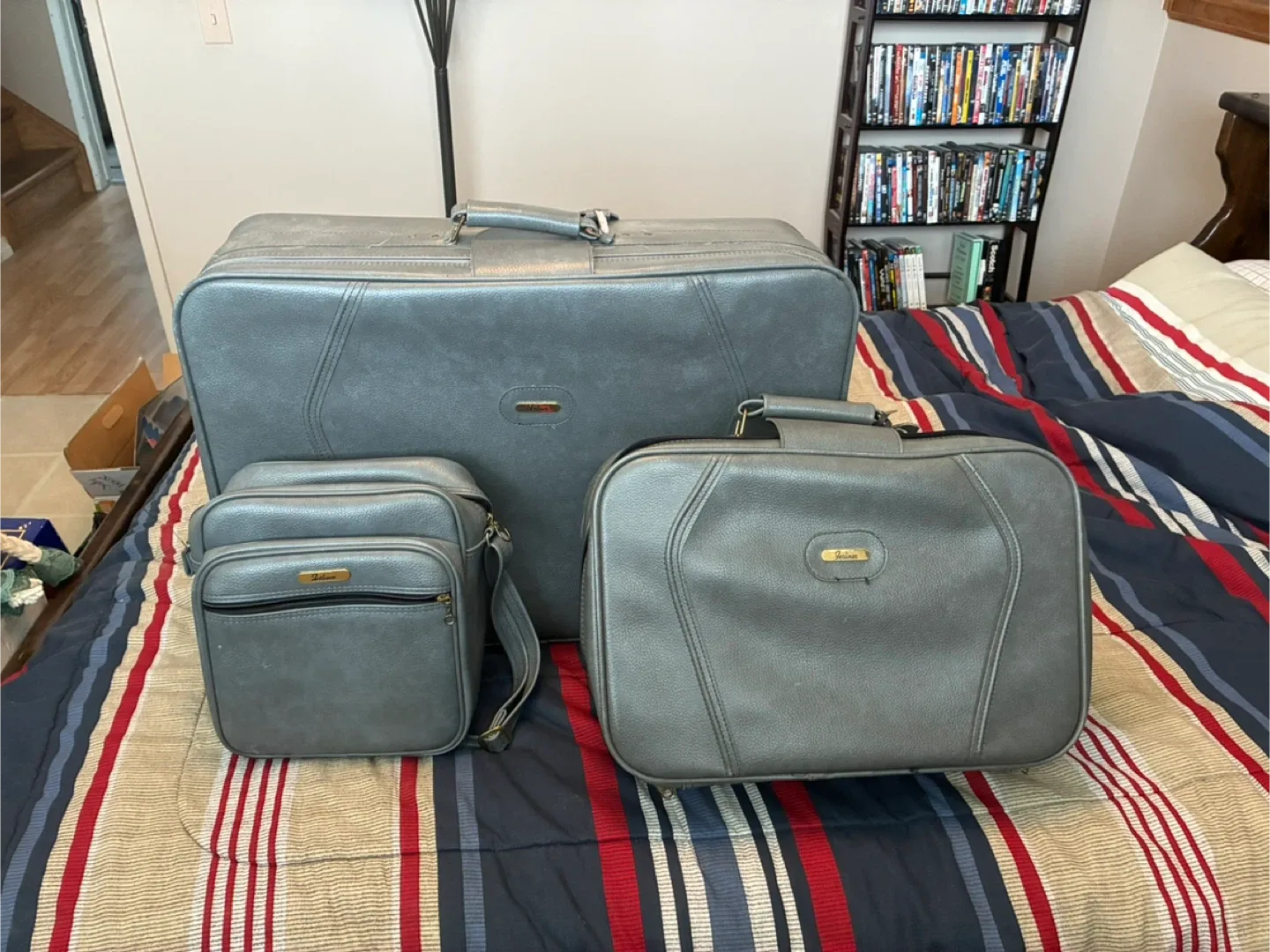 Vintage jetliner luggage