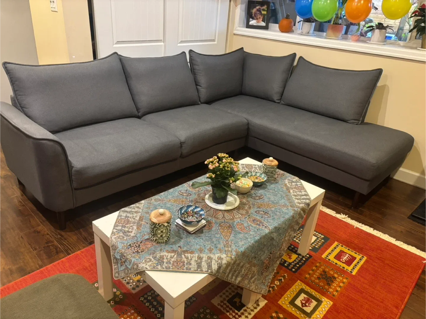 Grey Sectional Sofa - Perfect for Lounging!