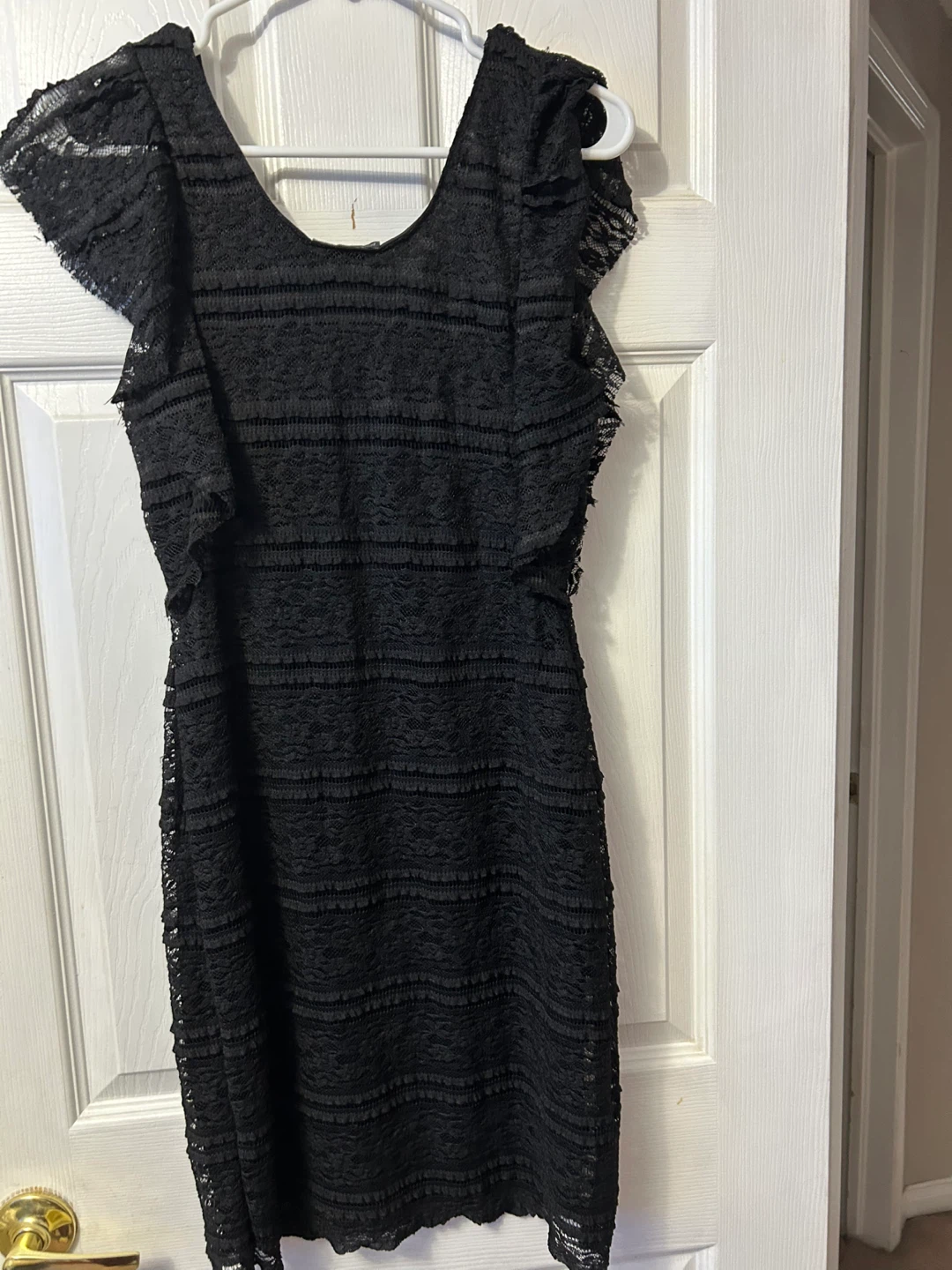 Bizz Girl Black Lace Dress, Size 11/12