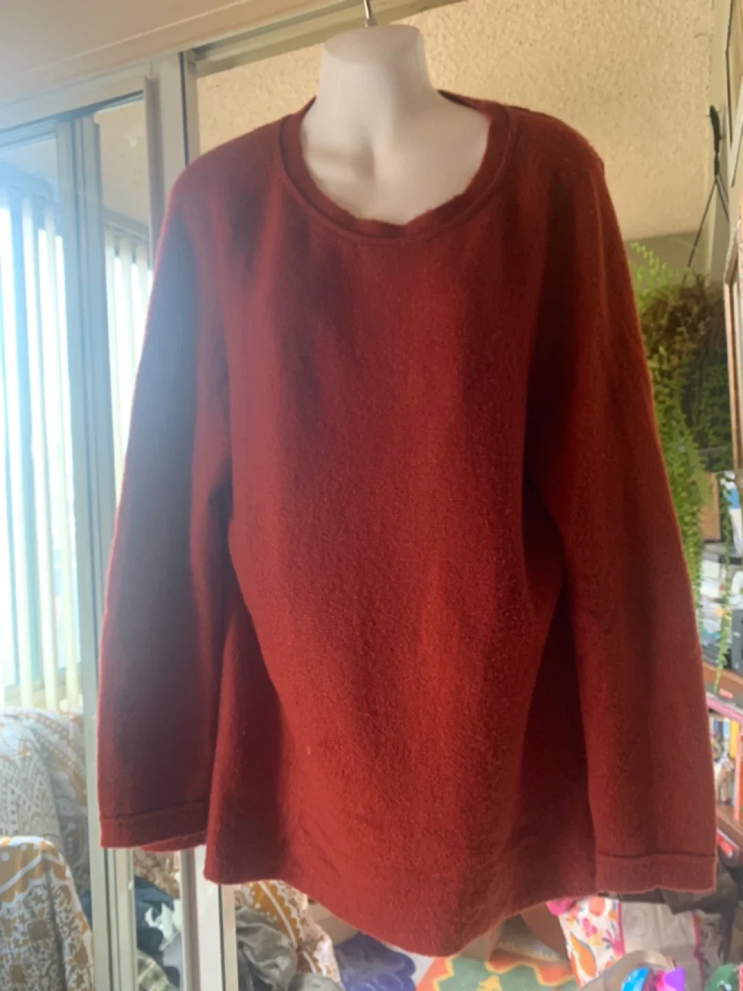 Burnt Orange Knit Sweater #CLEANOUT