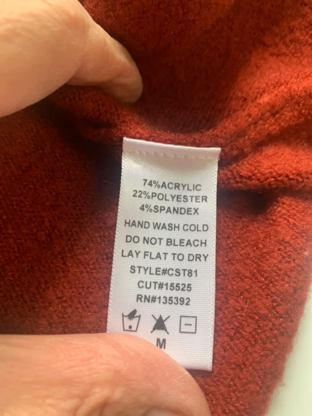 Burnt Orange Knit Sweater #CLEANOUT image indicator(6)