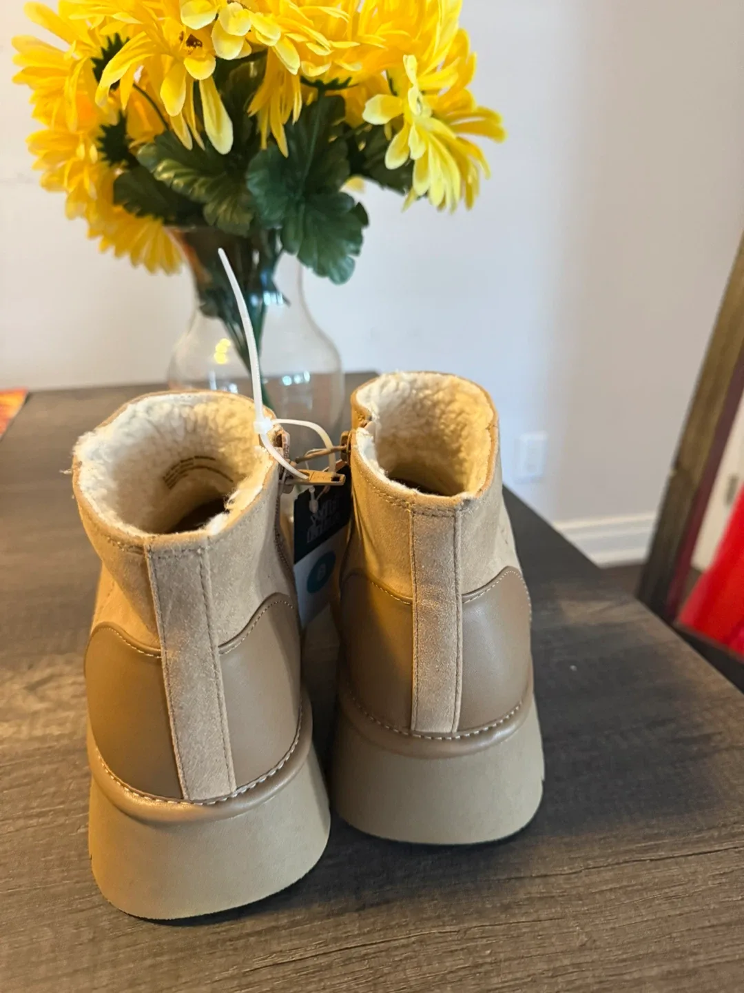 New Tan Booties - Size 8