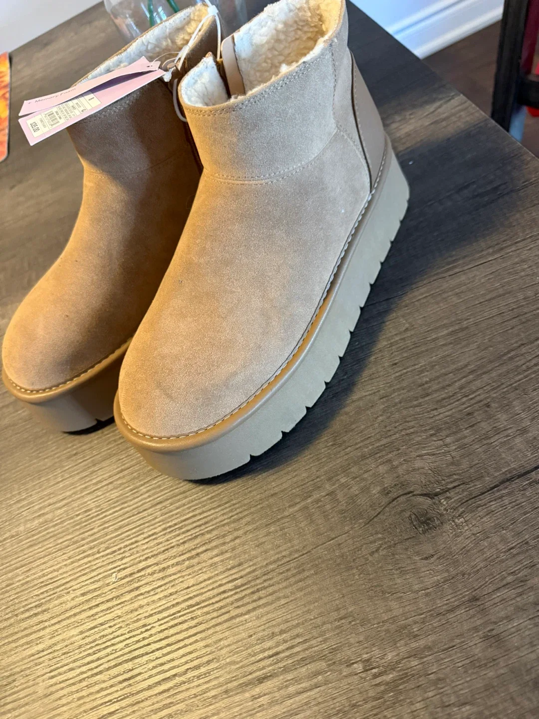 New Tan Booties - Size 8 image indicator(3)