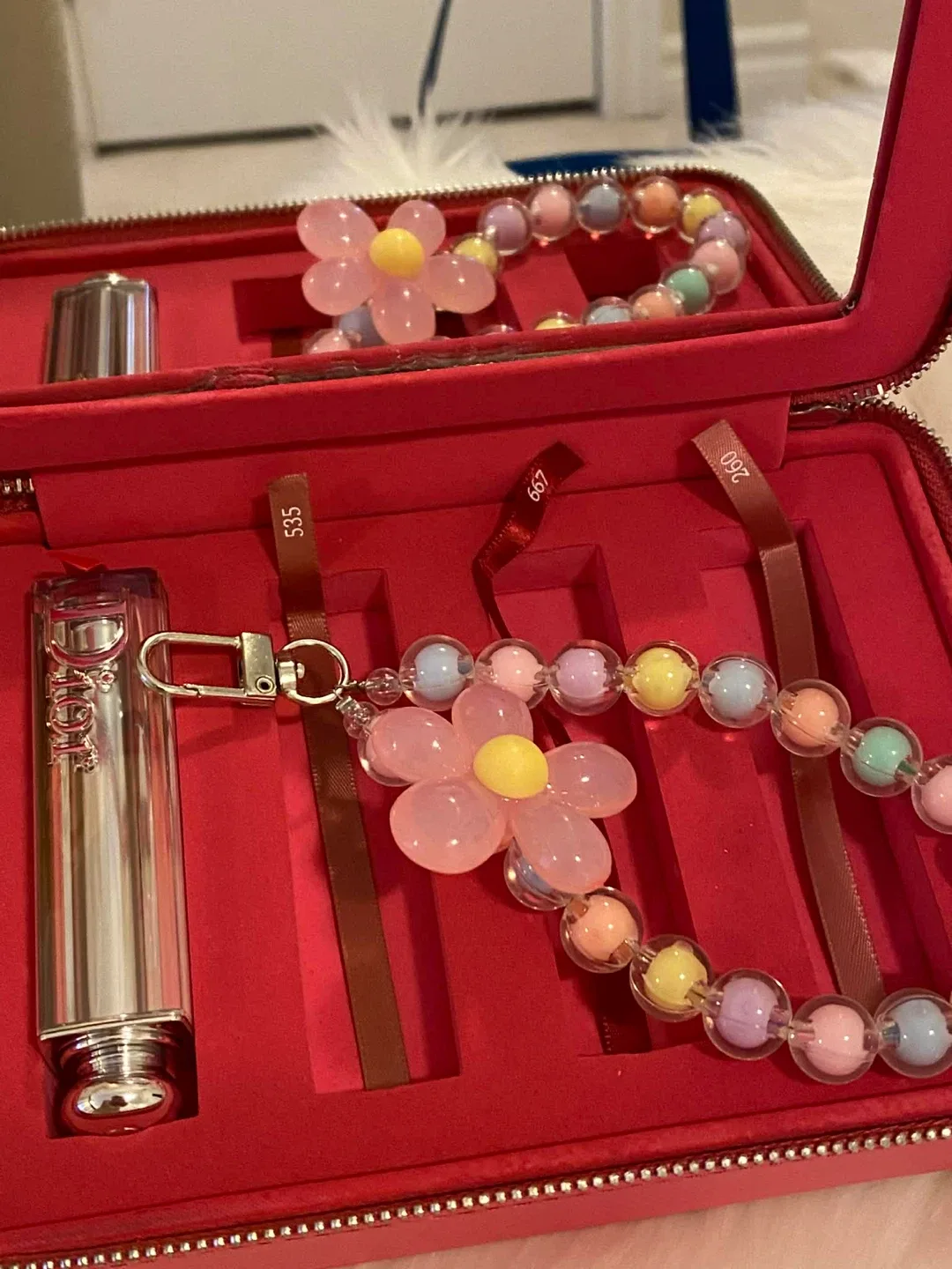 💯Authentic Dior Saddle Make up case w/ BN 💄(976) image indicator(5)