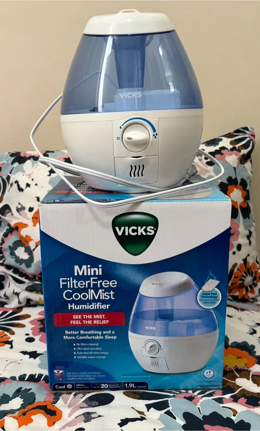 Vicks Mini Filter Free Cool Mist Humidifier